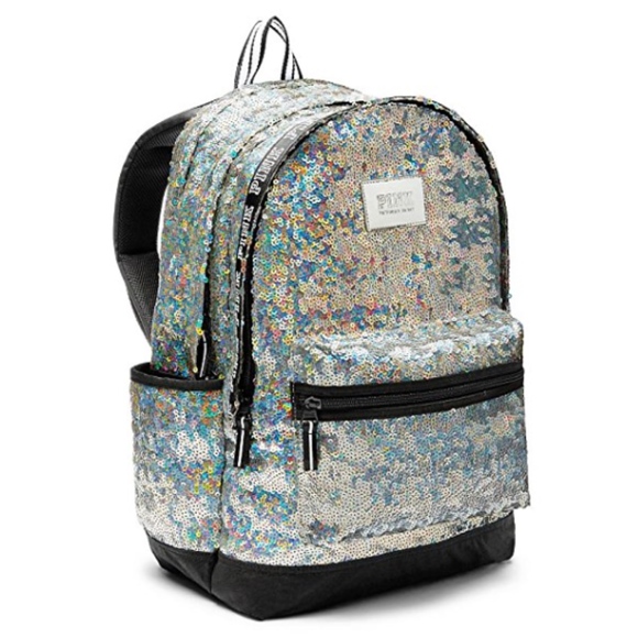 PINK Victoria's Secret Handbags - Last one✨VS PINK RARE SEQUIN CAMPUS BACKPACK NWT😊